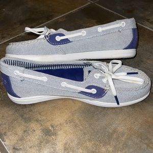 Sperry Top Siders Blue canvas shoes
